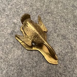 Vintage Brass Goose,Duck, Fowl, Bird, Paper Clip, Note holder